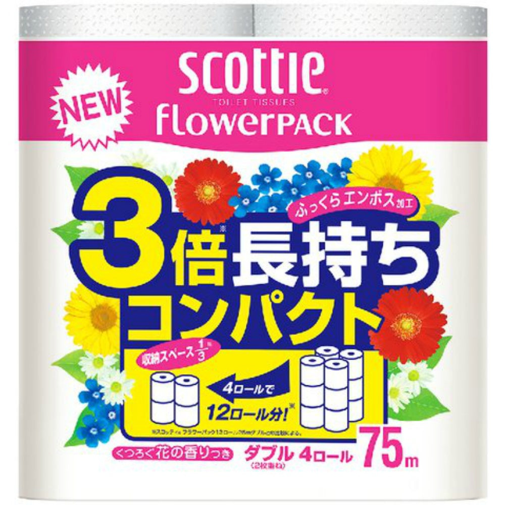スコッティフラワーパツク3倍長持ち4Rダブル